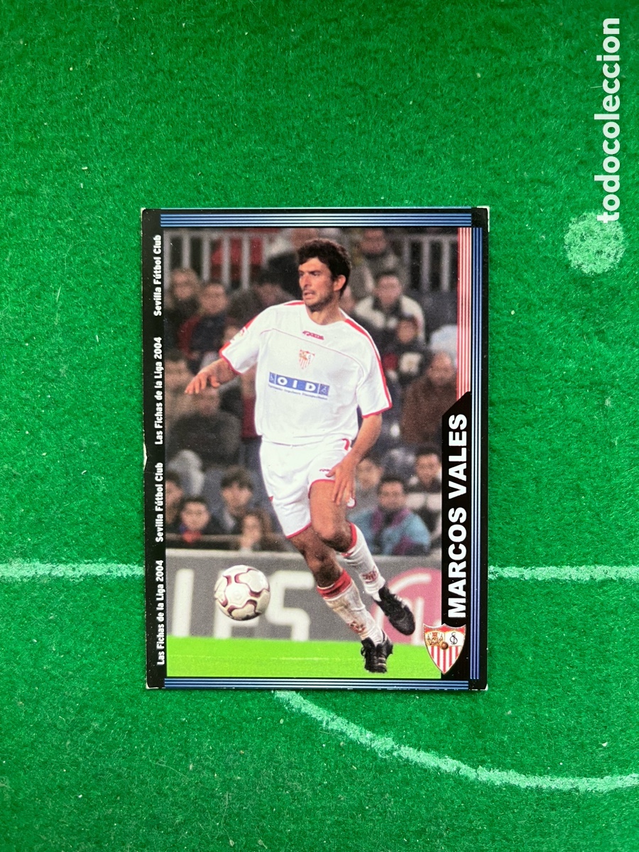 Cromos de Futebol: 262 MARCOS VALES SEVILLA LAS FICHAS DE LA LIGA 2003 2004 MUNDICROMO