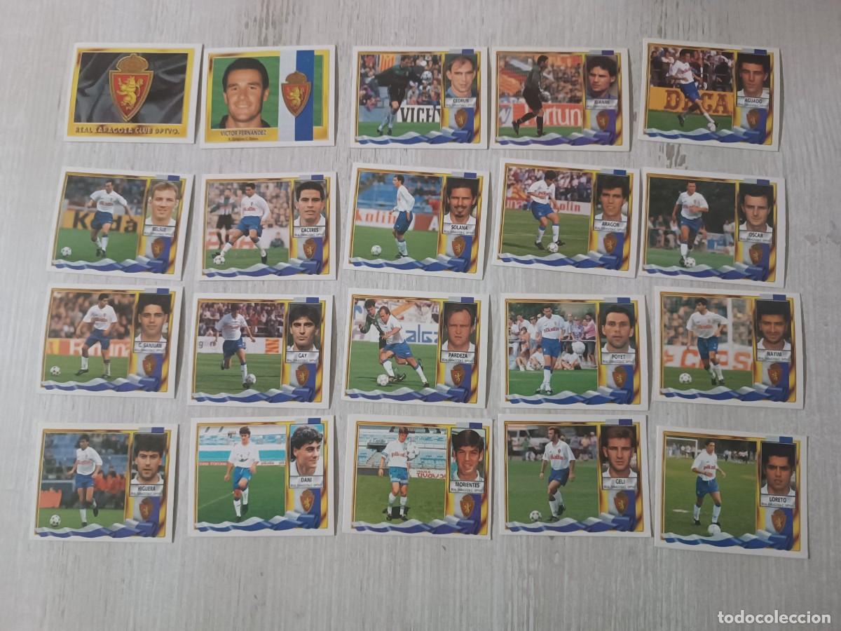 Cromos de Futebol: LOTE 20 CROMOS REAL ZARAGOZA SIN PEGAR LIGA ESTE 95 96