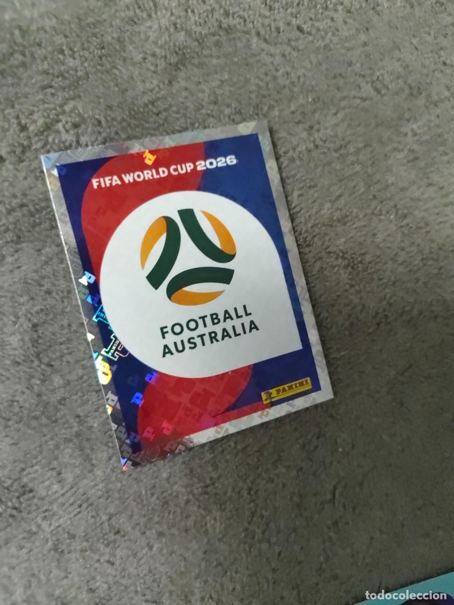 Cromos de Futebol: AUS 1 AUS1 MUNDIAL 2026 PANINI LOGO ESCUDO AUSTRALIA 26 WORLD CUP STICKER PANINI FIFA AAZ