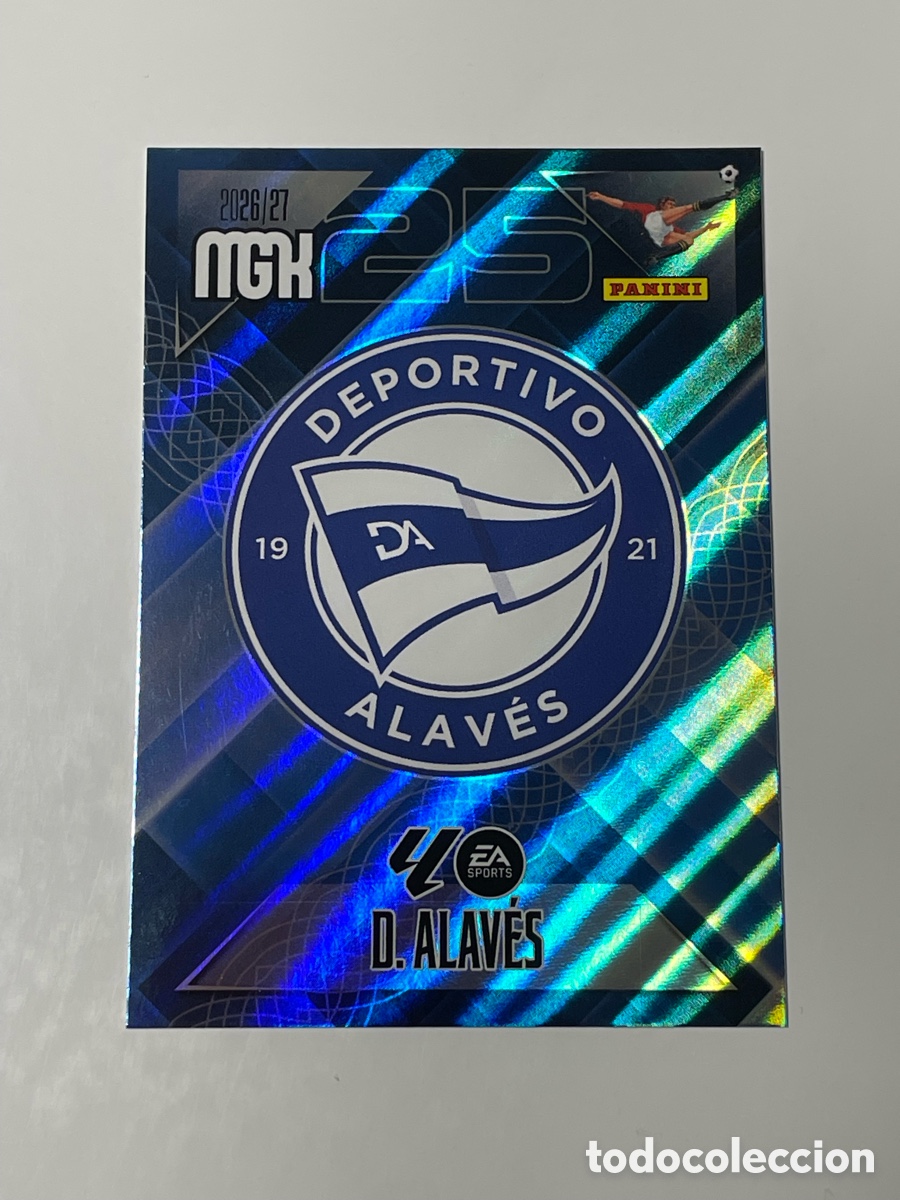 Cromos de Futebol: Escudo Alav&eacute;s 26/27 Panini Megacracks #19