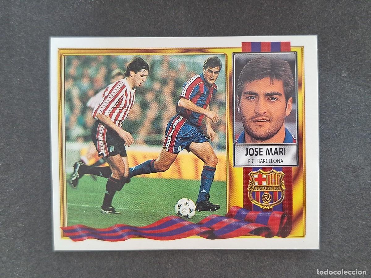 Fu&szlig;ball-Sticker: L3 JOSE MARI F. C. BARCELONA LIGA ESTE 1995 1996 95 96 NUNCA PEGADO SIN PEGAR