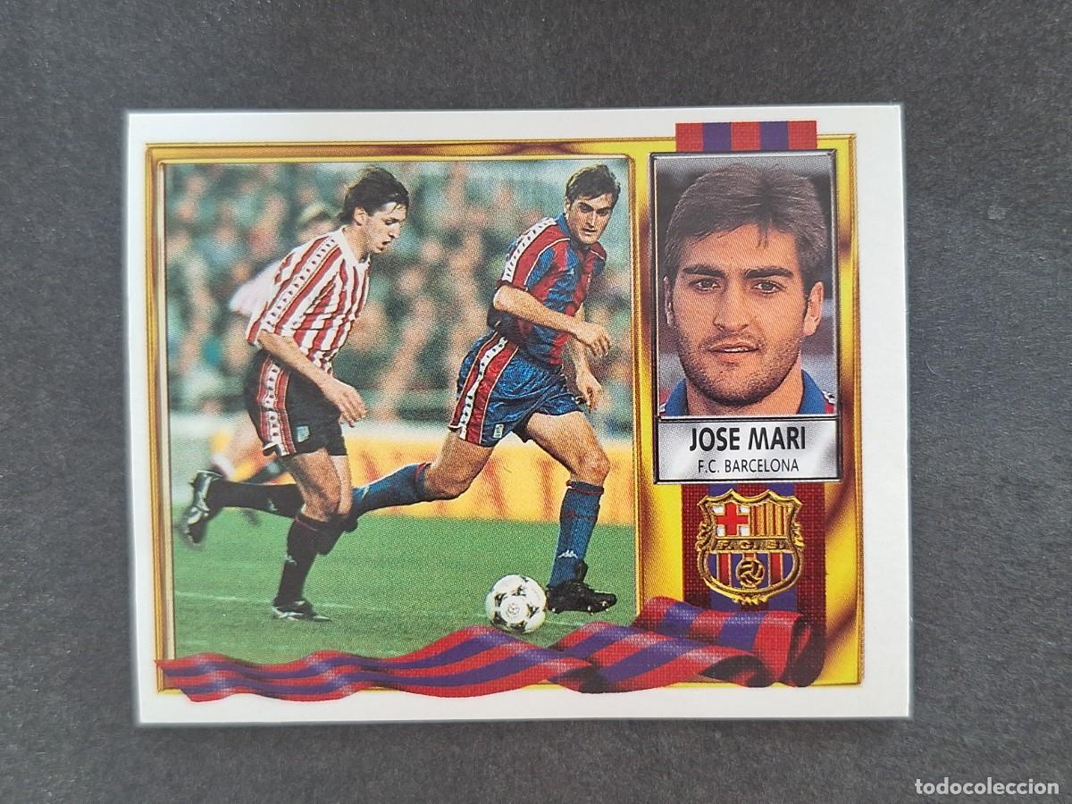 Fu&szlig;ball-Sticker: L3 JOSE MARI F. C. BARCELONA LIGA ESTE 1995 1996 95 96 NUNCA PEGADO SIN PEGAR