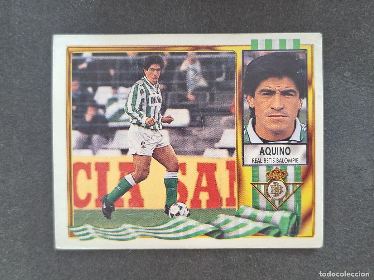 Fu&szlig;ball-Sticker: L3 AQUINO REAL BETIS BALOMPIE LIGA ESTE 1995 1996 95 96 NUNCA PEGADO SIN PEGAR