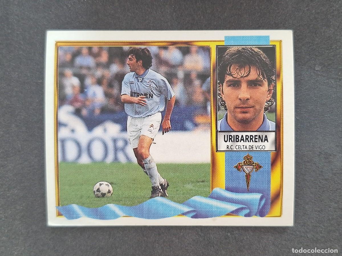 Fu&szlig;ball-Sticker: L3 URIBARRENA CELTA DE VIGO LIGA ESTE 1995 1996 95 96 NUNCA PEGADO SIN PEGAR