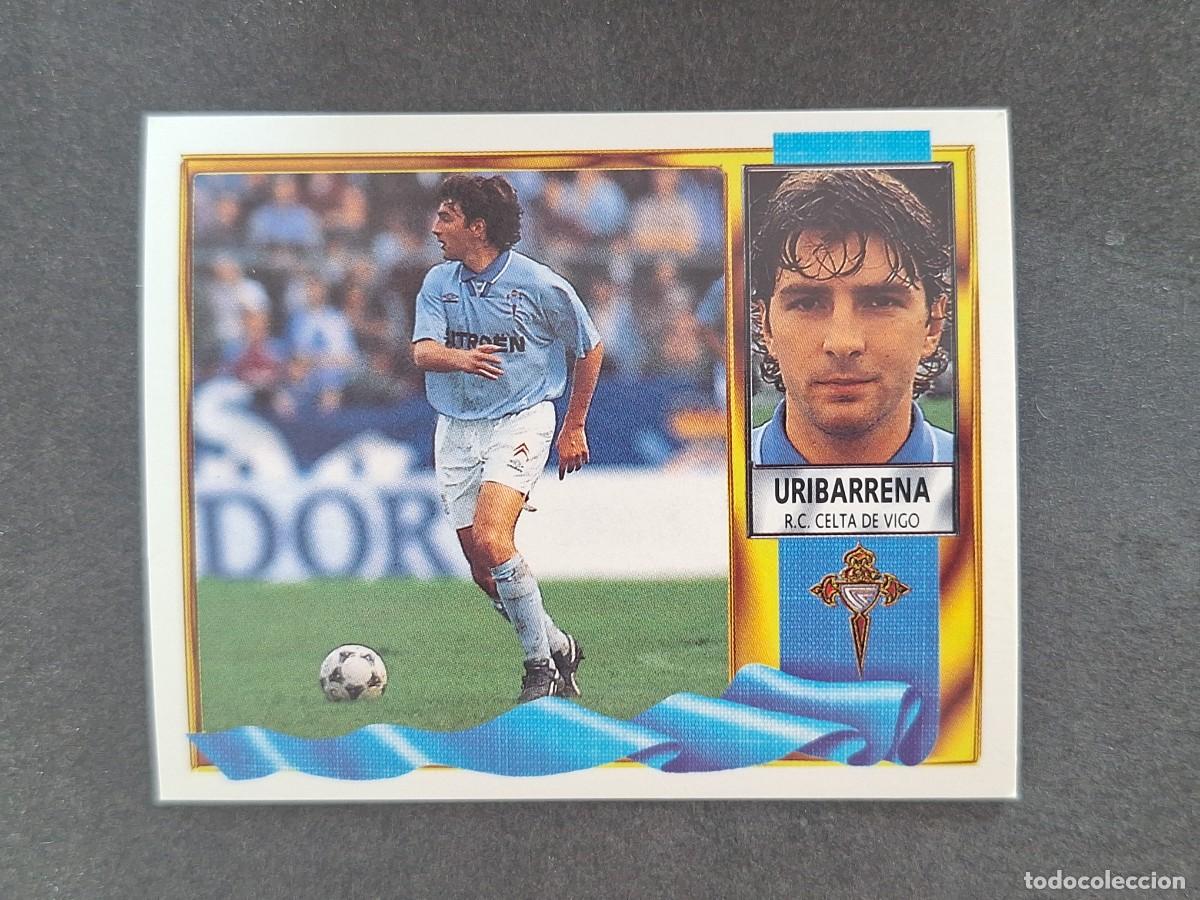 Fu&szlig;ball-Sticker: L3 URIBARRENA CELTA DE VIGO LIGA ESTE 1995 1996 95 96 NUNCA PEGADO SIN PEGAR