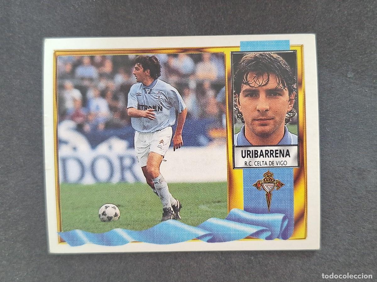 Fu&szlig;ball-Sticker: L3 URIBARRENA CELTA DE VIGO LIGA ESTE 1995 1996 95 96 NUNCA PEGADO SIN PEGAR