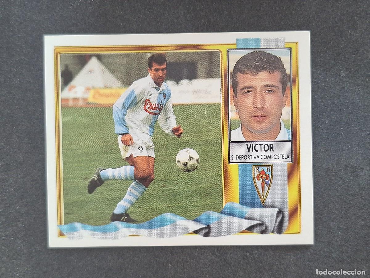 Fu&szlig;ball-Sticker: L3 VICTOR S. D. COMPOSTELA LIGA ESTE 1995 1996 95 96 NUNCA PEGADO SIN PEGAR