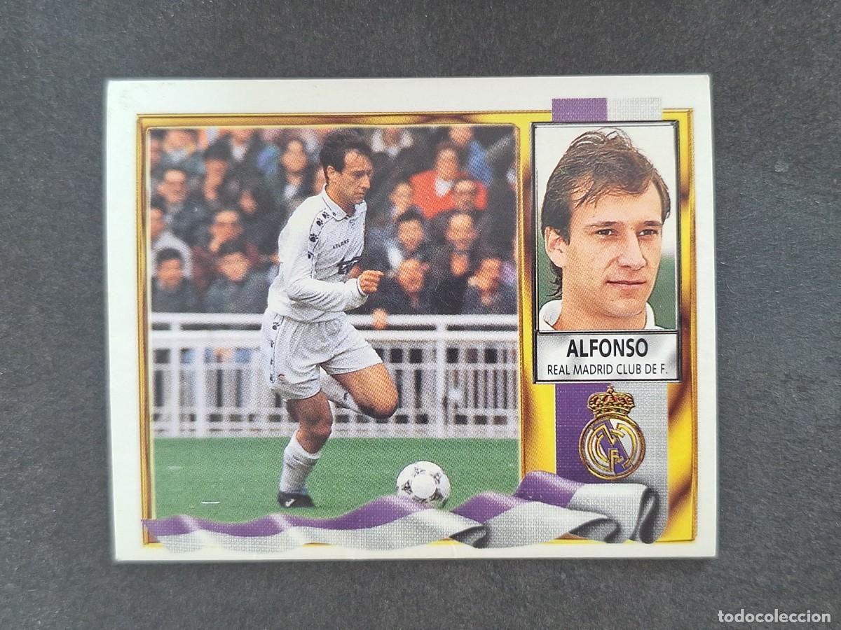 Fu&szlig;ball-Sticker: L3 ALFONSO REAL MADRID LIGA ESTE 1995 1996 95 96 NUNCA PEGADO SIN PEGAR