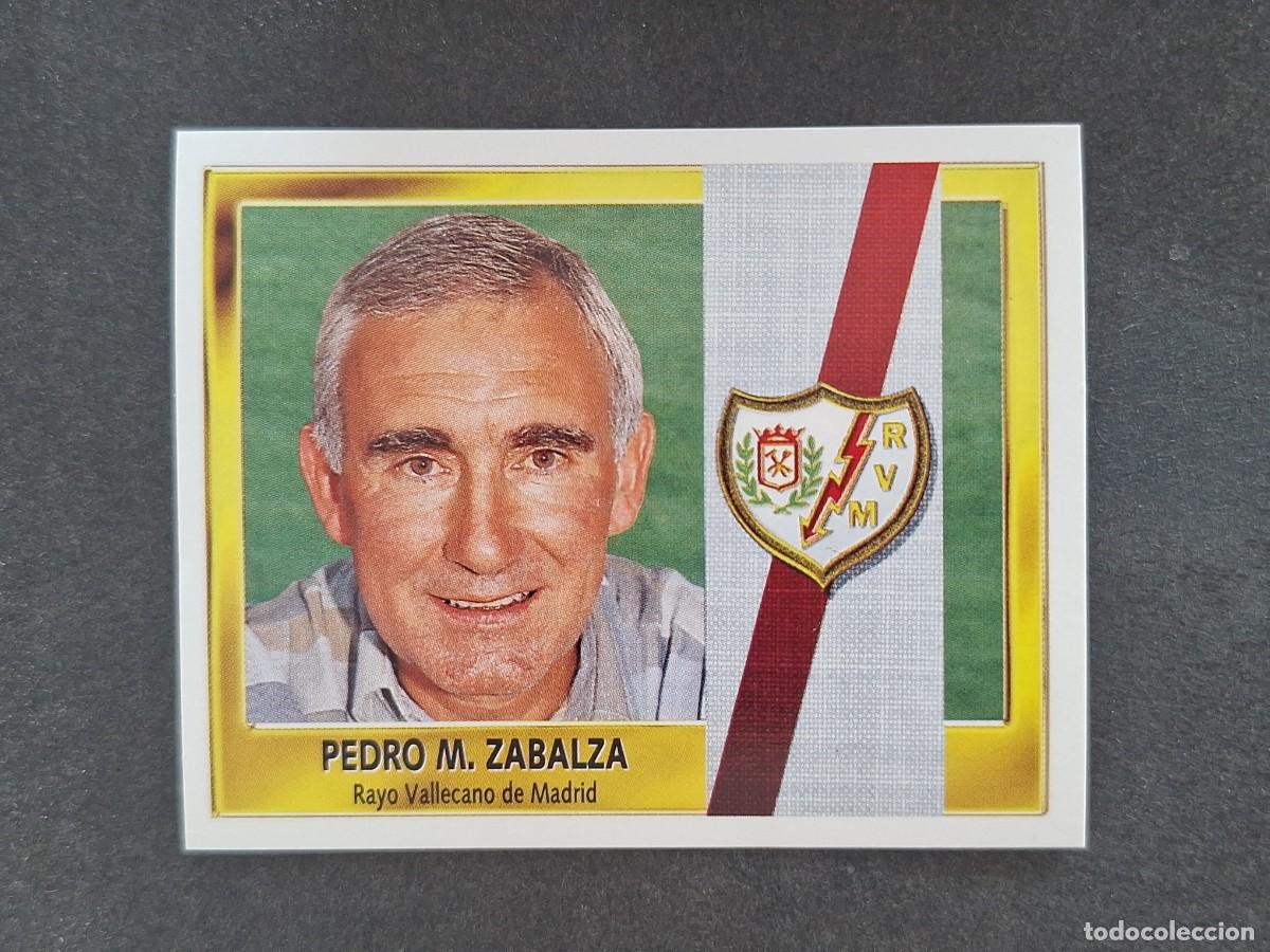 Fu&szlig;ball-Sticker: L3 PEDRO M. ZABALZA ENTRENADOR RAYO VALLECANO LIGA ESTE 1995 1996 95 96 NUNCA PEGADO SIN PEGAR