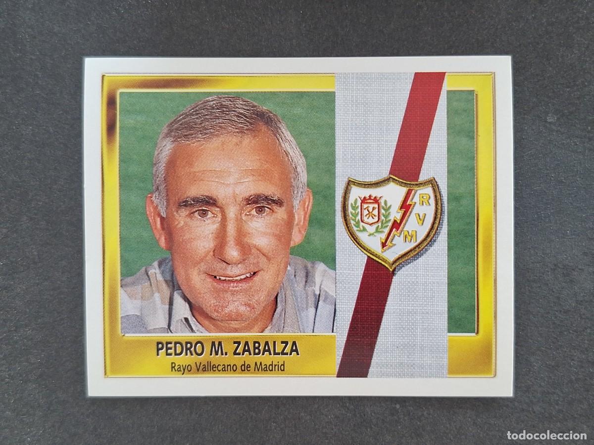 Fu&szlig;ball-Sticker: L3 PEDRO M. ZABALZA ENTRENADOR RAYO VALLECANO LIGA ESTE 1995 1996 95 96 NUNCA PEGADO SIN PEGAR