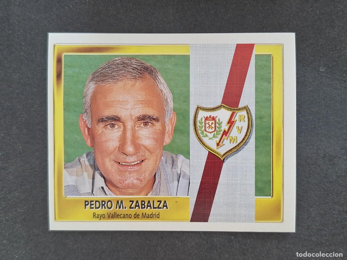 Fu&szlig;ball-Sticker: L3 PEDRO M. ZABALZA ENTRENADOR RAYO VALLECANO LIGA ESTE 1995 1996 95 96 NUNCA PEGADO SIN PEGAR