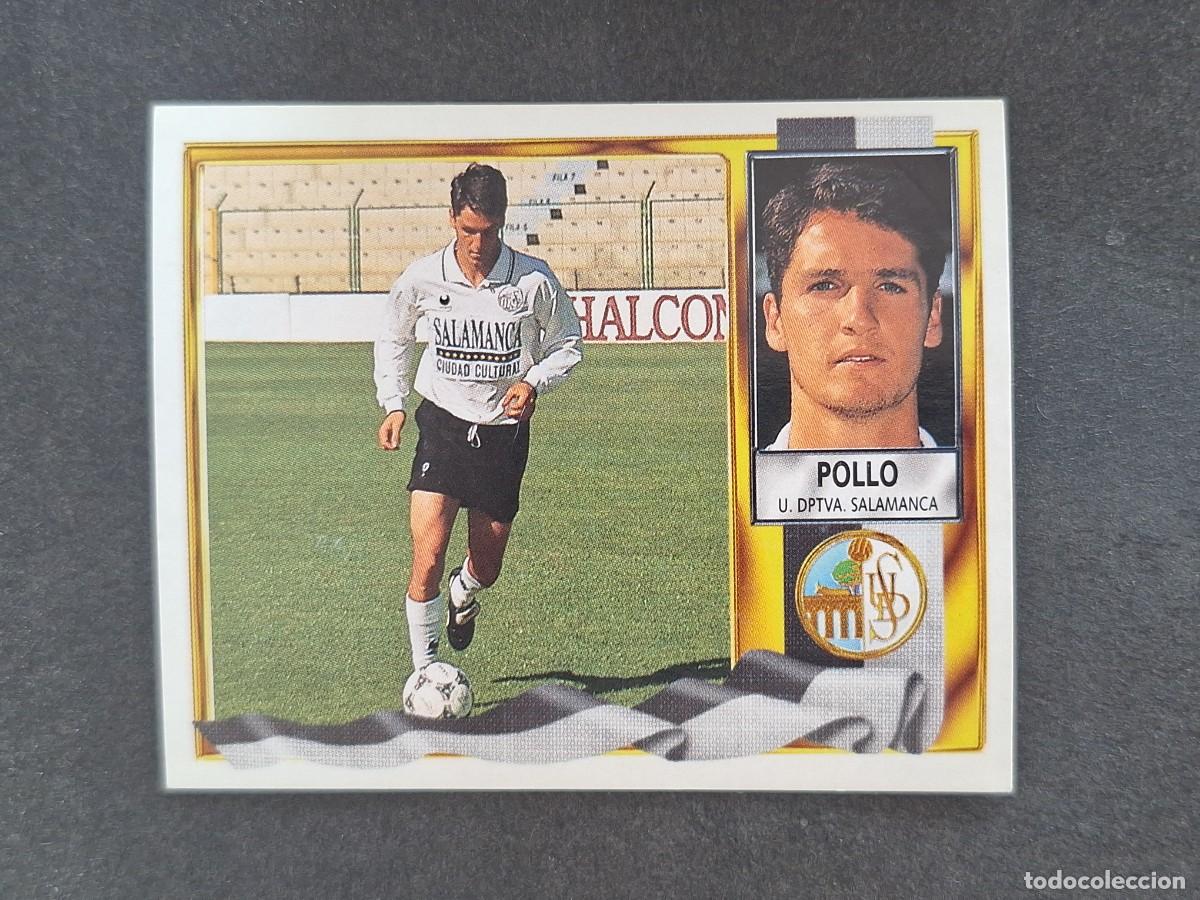 Fu&szlig;ball-Sticker: L3 POLLO U. D. SALAMANCA VERSION SIN COMILLAS LIGA ESTE 1995 1996 95 96 NUNCA PEGADO SIN PEGAR