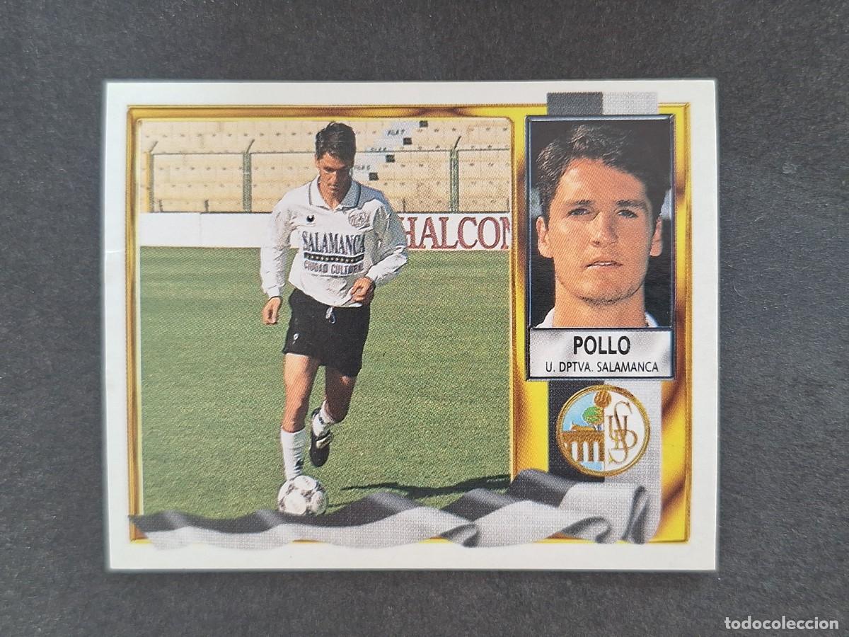 Fu&szlig;ball-Sticker: L3 POLLO U. D. SALAMANCA VERSION SIN COMILLAS LIGA ESTE 1995 1996 95 96 NUNCA PEGADO SIN PEGAR