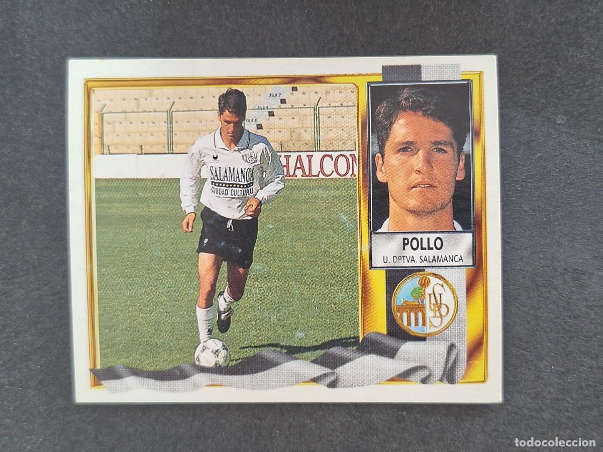 Fu&szlig;ball-Sticker: L3 POLLO U. D. SALAMANCA VERSION SIN COMILLAS LIGA ESTE 1995 1996 95 96 NUNCA PEGADO SIN PEGAR