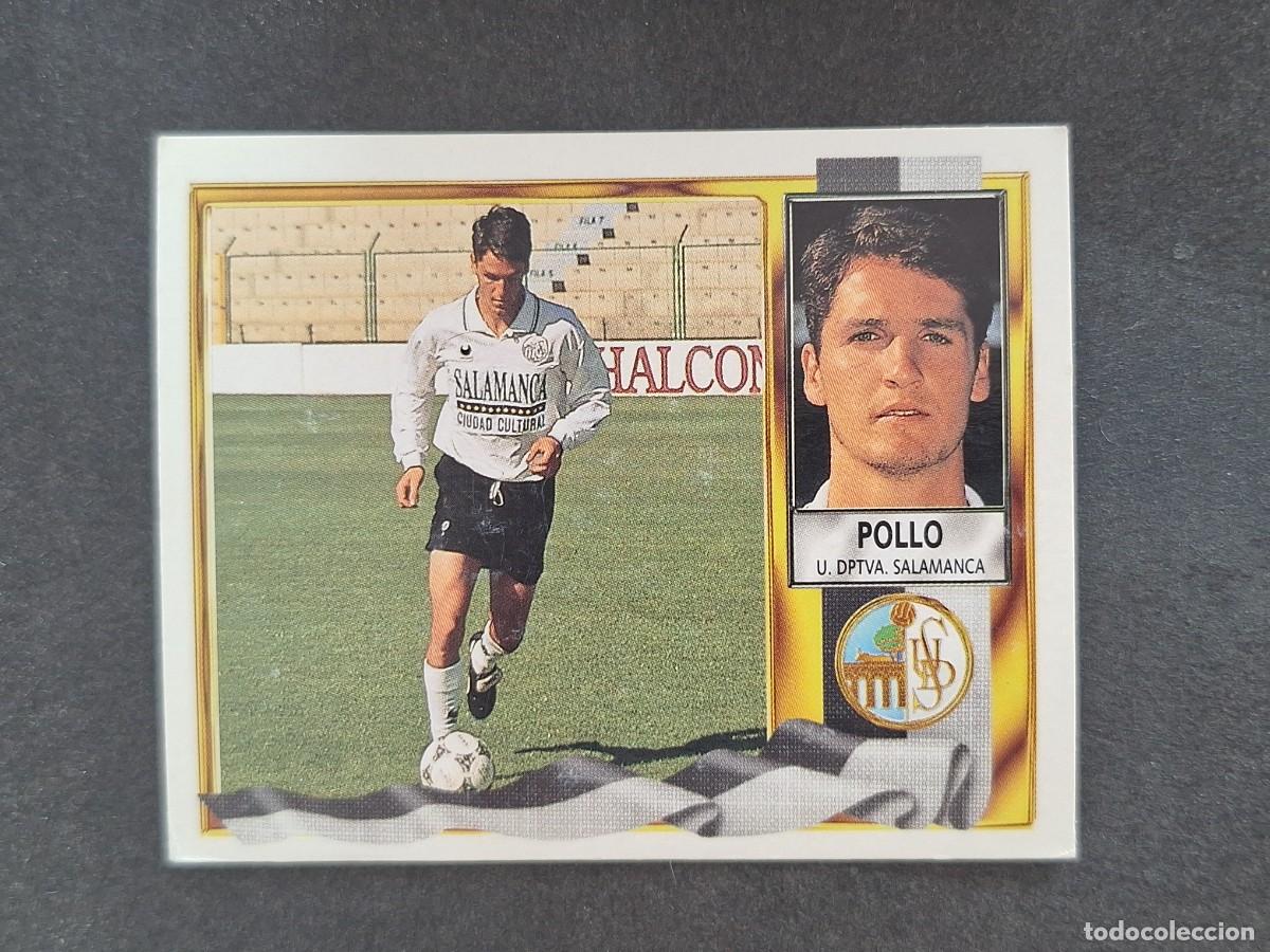 Cromos de Futebol: L3 POLLO U. D. SALAMANCA VERSION COMILLAS TRASERA LIGA ESTE 1995 1996 95 96 NUNCA PEGADO SIN PEGAR