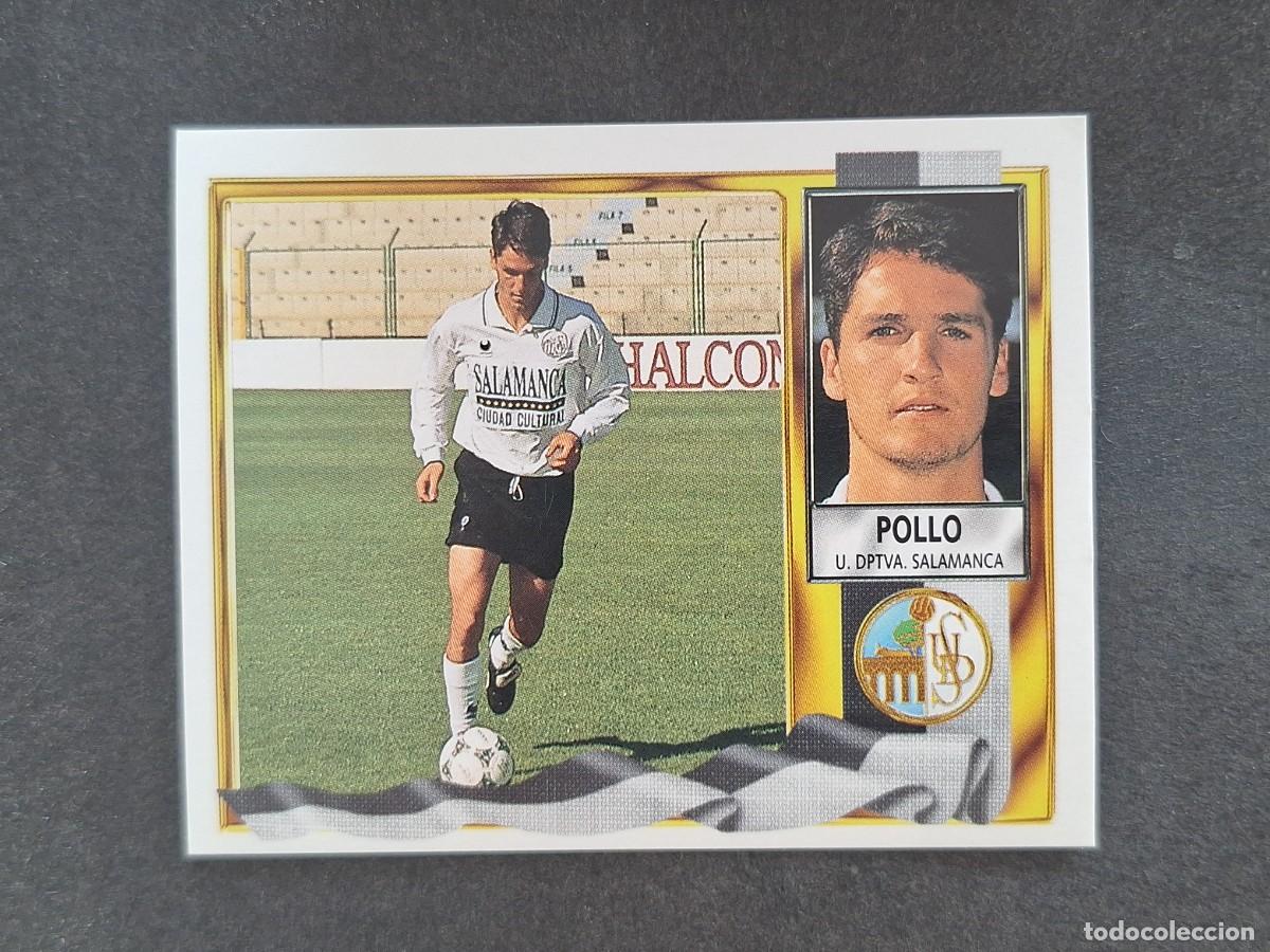 Cromos de Futebol: L3 POLLO U. D. SALAMANCA VERSION COMILLAS TRASERA LIGA ESTE 1995 1996 95 96 NUNCA PEGADO SIN PEGAR