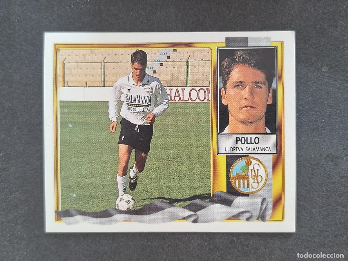 Cromos de Futebol: L3 POLLO U. D. SALAMANCA VERSION COMILLAS TRASERA LIGA ESTE 1995 1996 95 96 NUNCA PEGADO SIN PEGAR