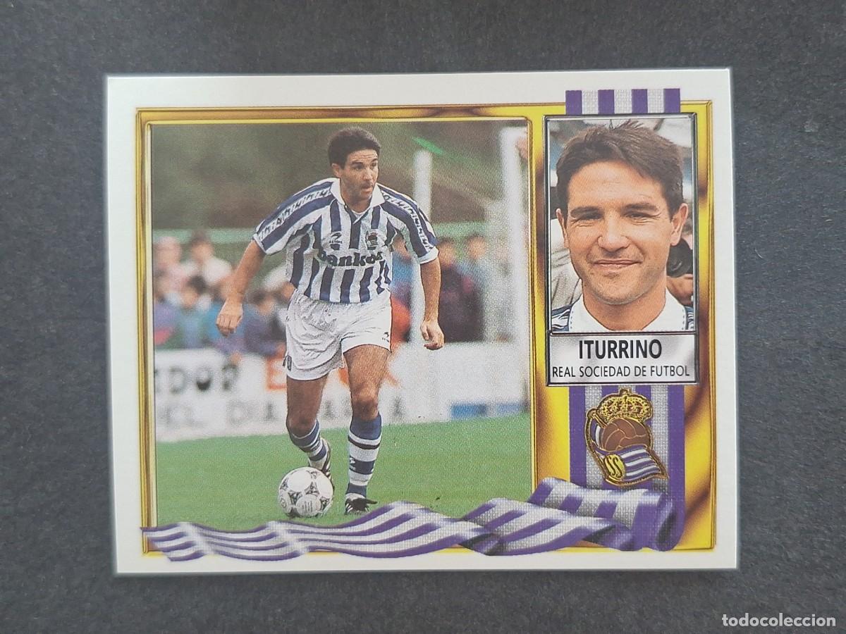 Fu&szlig;ball-Sticker: L3 ITURRINO REAL SOCIEDAD LIGA ESTE 1995 1996 95 96 NUNCA PEGADO SIN PEGAR