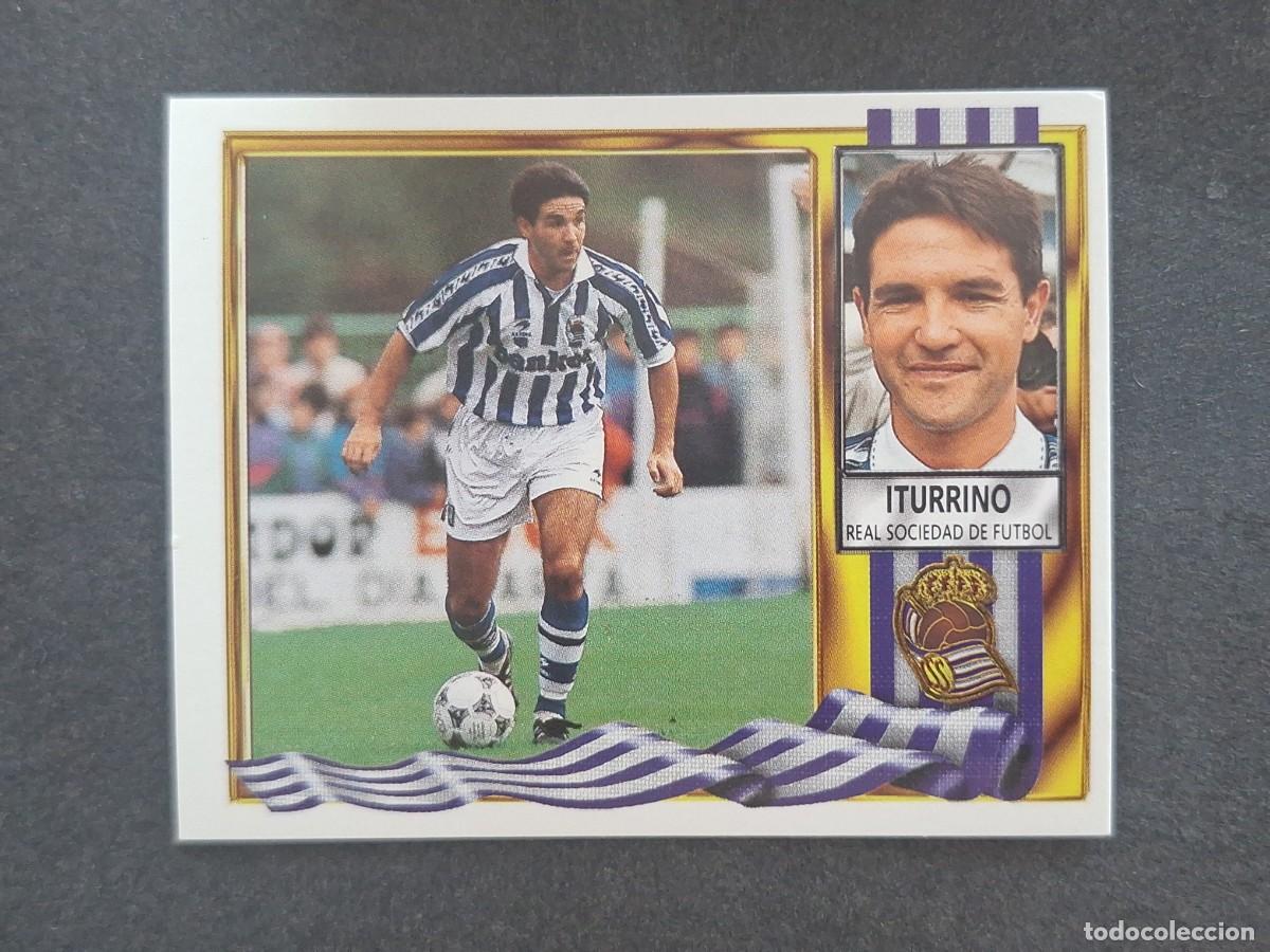 Fu&szlig;ball-Sticker: L3 ITURRINO REAL SOCIEDAD LIGA ESTE 1995 1996 95 96 NUNCA PEGADO SIN PEGAR