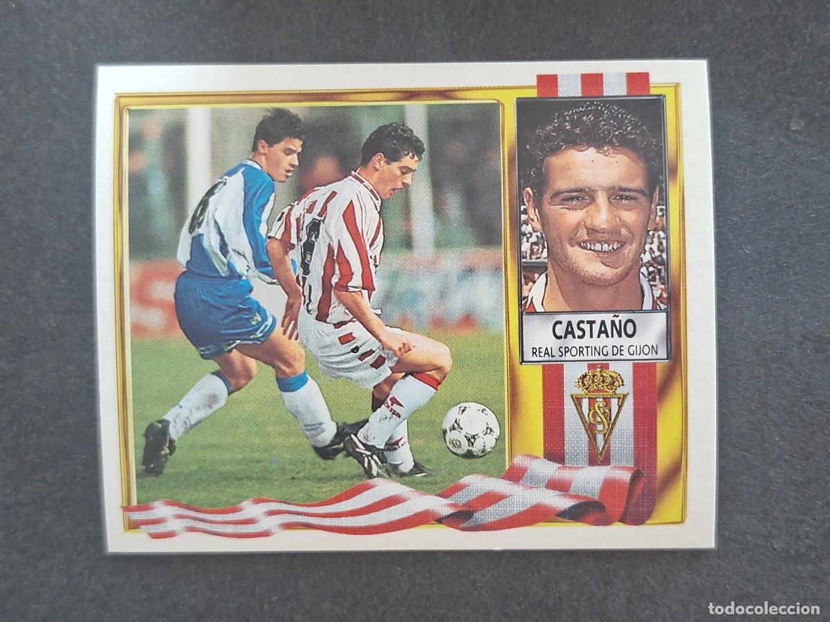 Fu&szlig;ball-Sticker: L3 CASTA&Ntilde;O SPORTING DE GIJON LIGA ESTE 1995 1996 95 96 NUNCA PEGADO SIN PEGAR