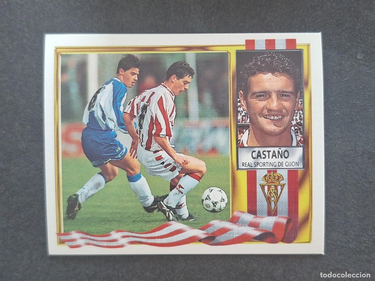 Fu&szlig;ball-Sticker: L3 CASTA&Ntilde;O SPORTING DE GIJON LIGA ESTE 1995 1996 95 96 NUNCA PEGADO SIN PEGAR