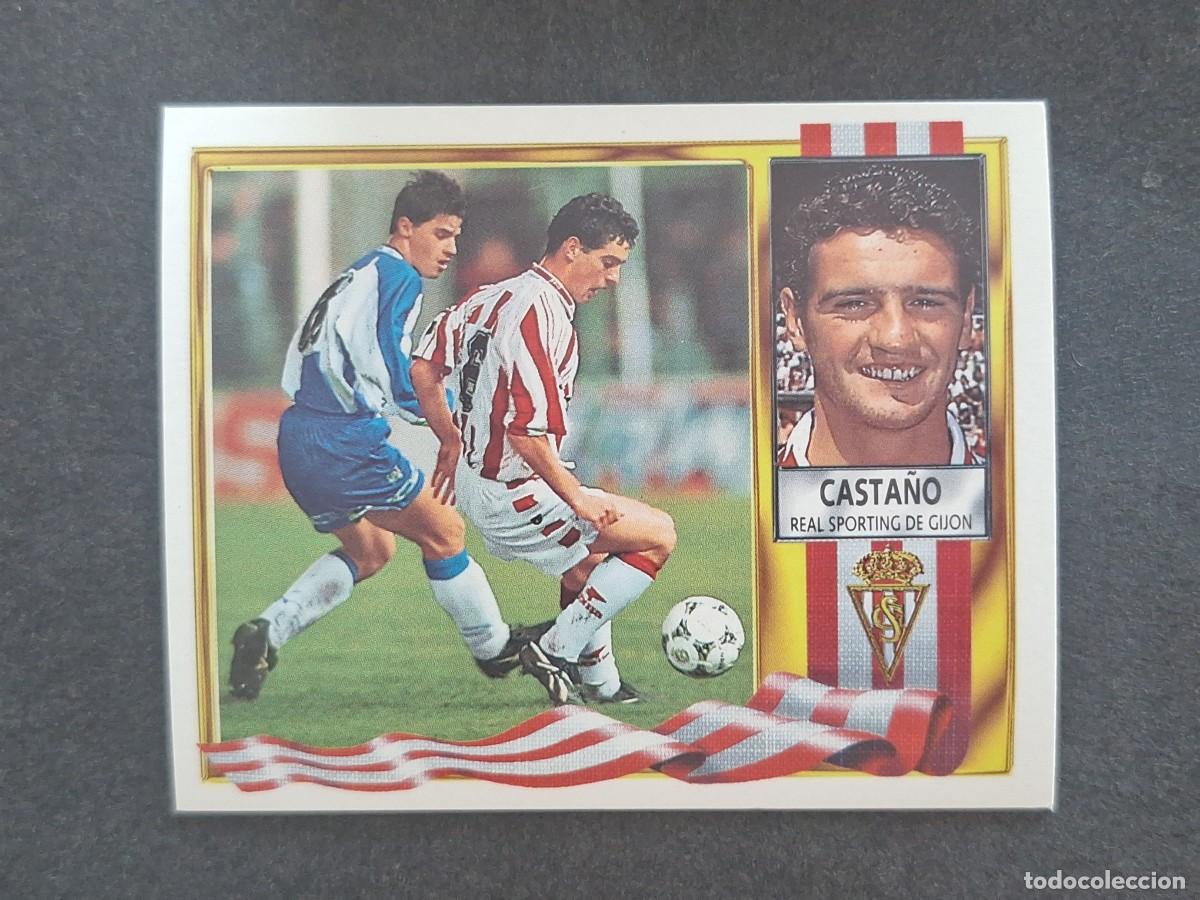 Fu&szlig;ball-Sticker: L3 CASTA&Ntilde;O SPORTING DE GIJON LIGA ESTE 1995 1996 95 96 NUNCA PEGADO SIN PEGAR