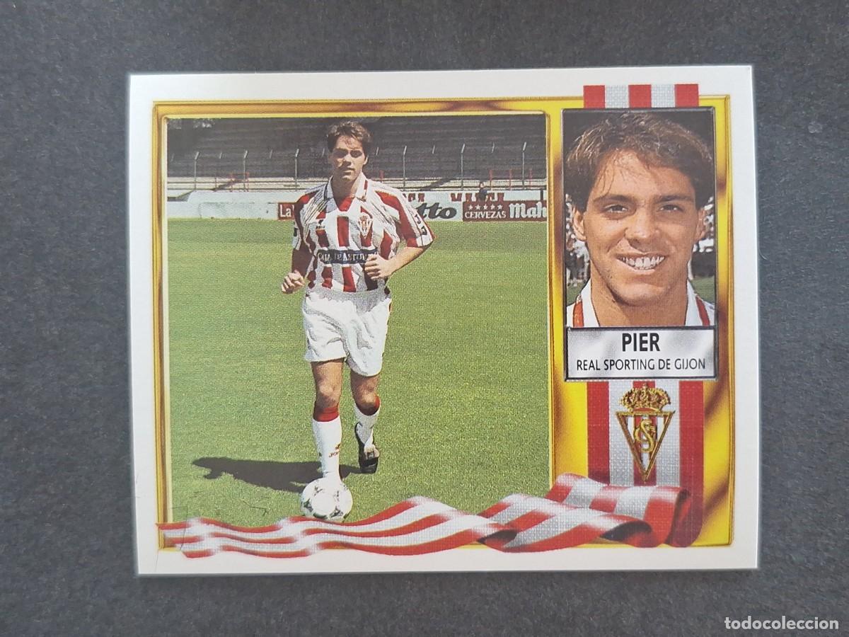 Fu&szlig;ball-Sticker: L3 PIER SPORTING DE GIJON LIGA ESTE 1995 1996 95 96 NUNCA PEGADO SIN PEGAR