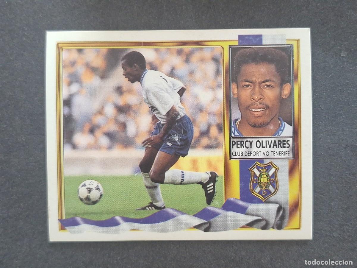 Fu&szlig;ball-Sticker: L3 PERCY OLIVARES C. D. TENERIFE LIGA ESTE 1995 1996 95 96 NUNCA PEGADO SIN PEGAR