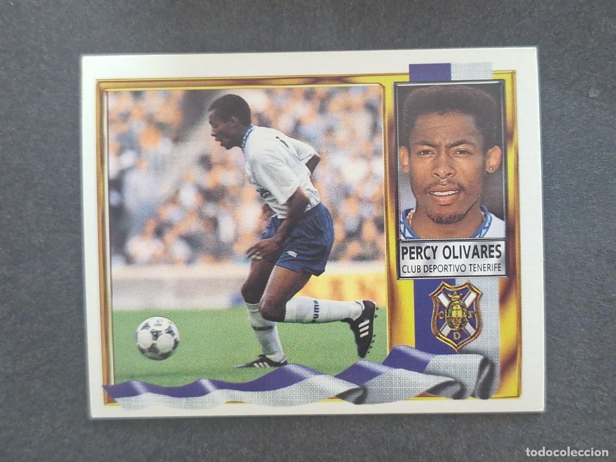 Fu&szlig;ball-Sticker: L3 PERCY OLIVARES C. D. TENERIFE LIGA ESTE 1995 1996 95 96 NUNCA PEGADO SIN PEGAR