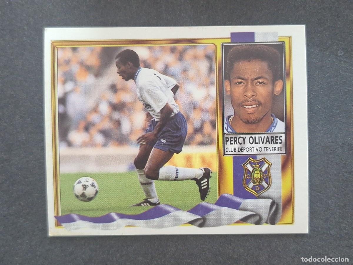 Fu&szlig;ball-Sticker: L3 PERCY OLIVARES C. D. TENERIFE LIGA ESTE 1995 1996 95 96 NUNCA PEGADO SIN PEGAR