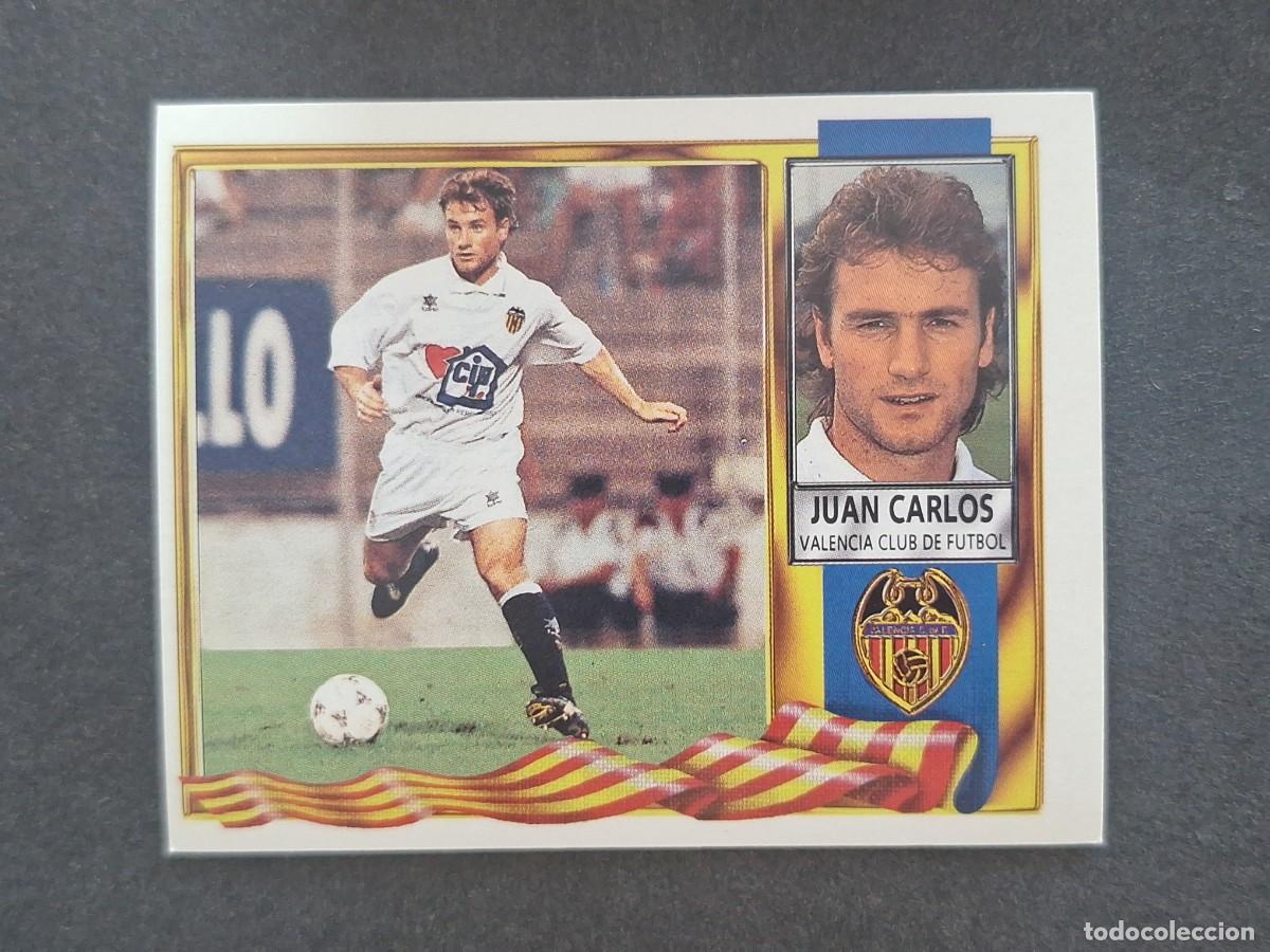 Fu&szlig;ball-Sticker: L3 JUAN CARLOS VALENCIA C. F. LIGA ESTE 1995 1996 95 96 NUNCA PEGADO SIN PEGAR