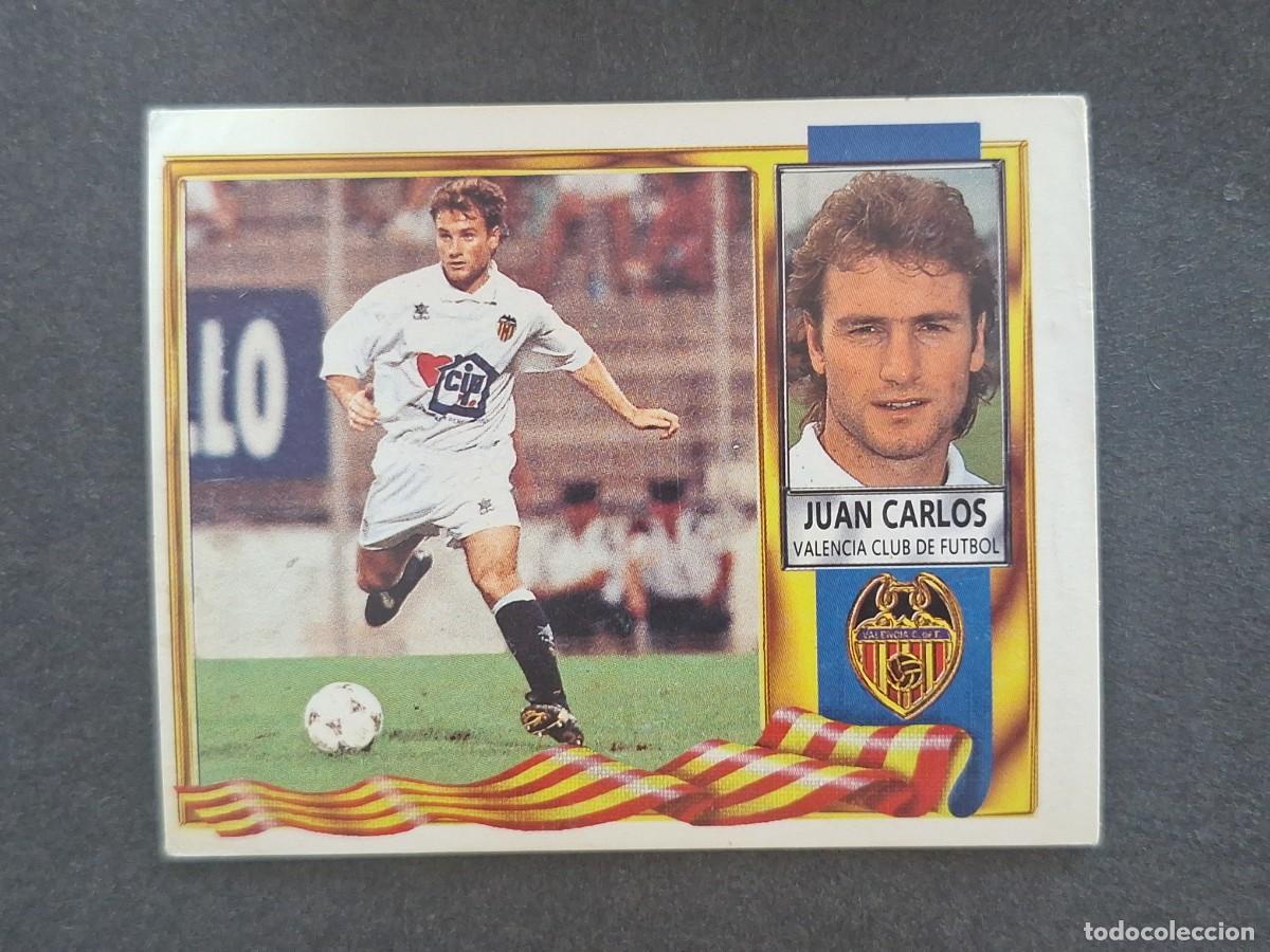 Fu&szlig;ball-Sticker: L3 JUAN CARLOS VALENCIA C. F. LIGA ESTE 1995 1996 95 96 NUNCA PEGADO SIN PEGAR