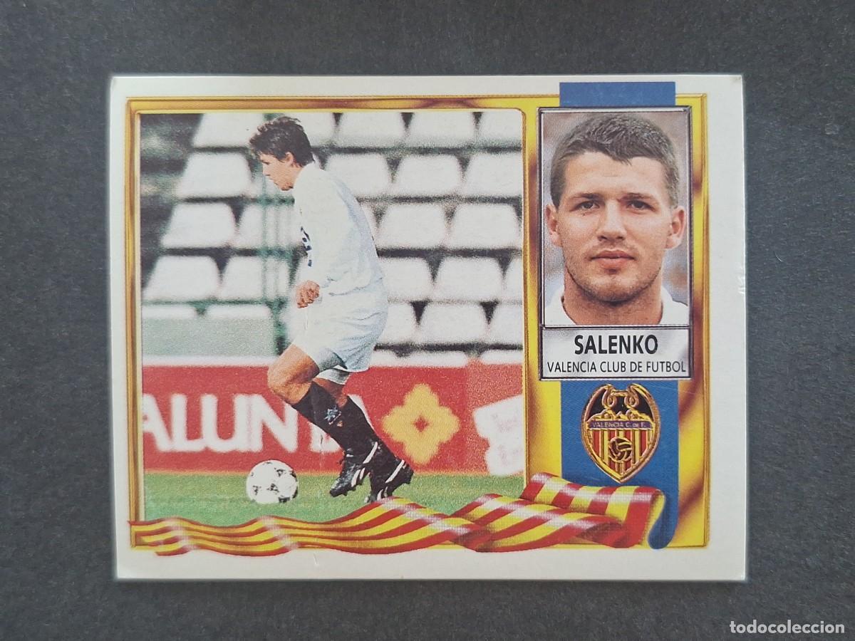 Fu&szlig;ball-Sticker: L3 SALENKO VALENCIA C. F. LIGA ESTE 1995 1996 95 96 NUNCA PEGADO SIN PEGAR