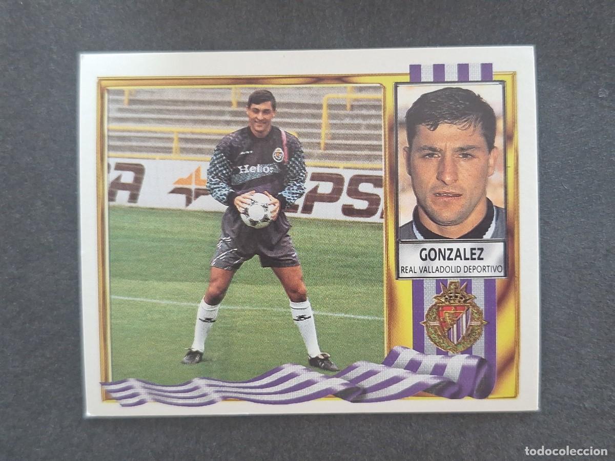 Cromos de Futebol: L3 GONZALEZ REAL VALLADOLID LIGA ESTE 1995 1996 95 96 NUNCA PEGADO SIN PEGAR