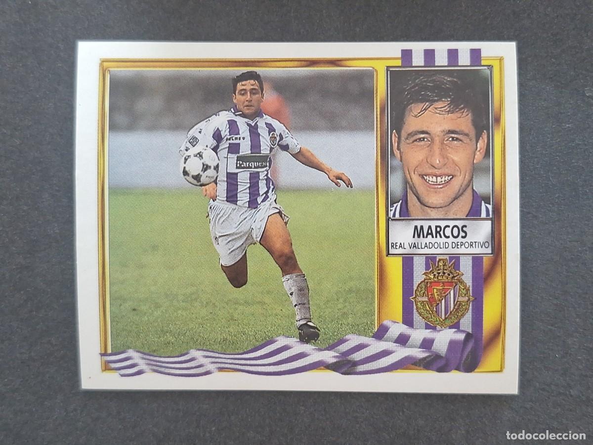 Cromos de f&uacute;tbol: L3 MARCOS VERSION PARQUESOL REAL VALLADOLID LIGA ESTE 1995 1996 95 96 NUNCA PEGADO SIN PEGAR