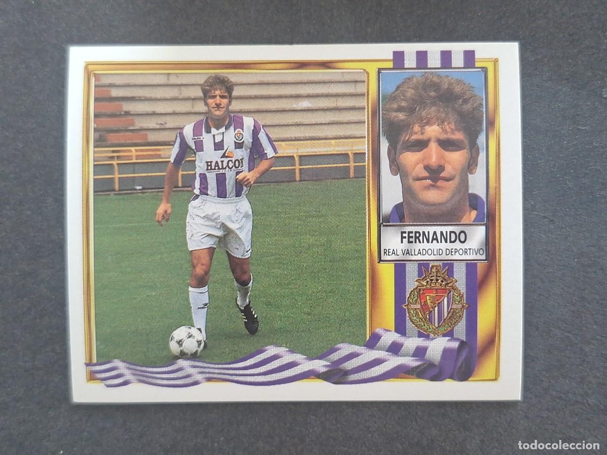Fu&szlig;ball-Sticker: L3 FERNANDO VERSION HALCON REAL VALLADOLID LIGA ESTE 1995 1996 95 96 NUNCA PEGADO SIN PEGAR
