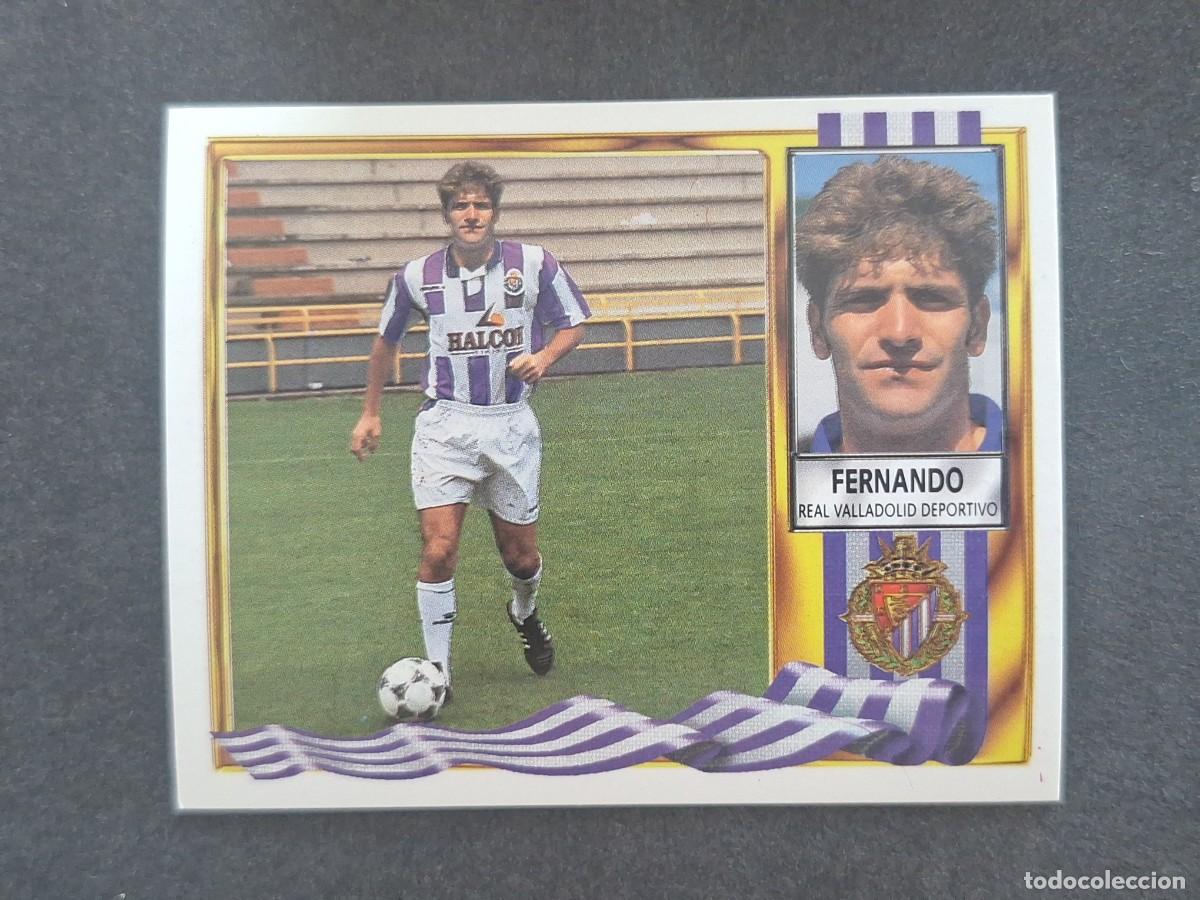 Football Stickers: L3 FERNANDO VERSION HALCON REAL VALLADOLID LIGA ESTE 1995 1996 95 96 NUNCA PEGADO SIN PEGAR