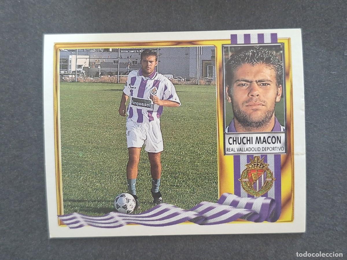 Football Stickers: L3 CHUCHI MACON VERSION PARQUESOL REAL VALLADOLID LIGA ESTE 1995 1996 95 96 NUNCA PEGADO SIN PEGAR