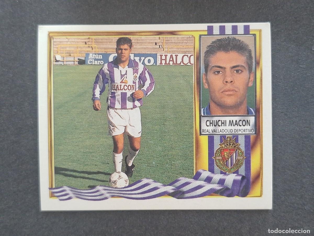 Football Stickers: L3 CHUCHI MACON VERSION HALCON REAL VALLADOLID LIGA ESTE 1995 1996 95 96 NUNCA PEGADO SIN PEGAR