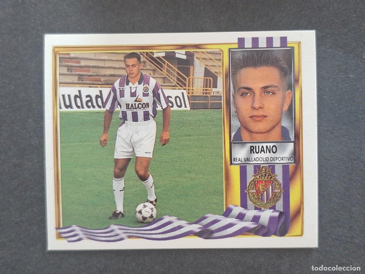 Fu&szlig;ball-Sticker: L3 RUANO VERSION HALCON REAL VALLADOLID LIGA ESTE 1995 1996 95 96 NUNCA PEGADO SIN PEGAR