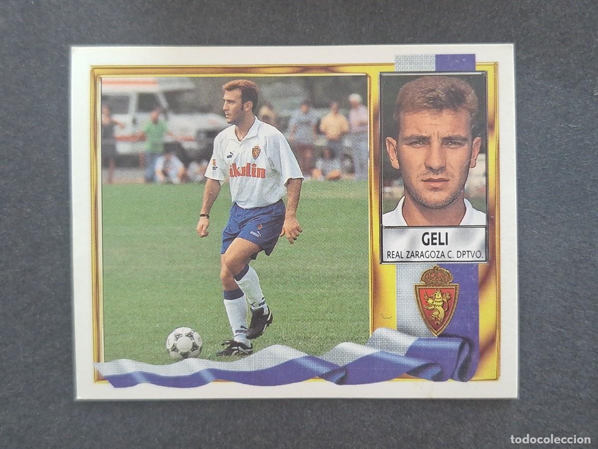 Fu&szlig;ball-Sticker: L3 GELI REAL ZARAGOZA LIGA ESTE 1995 1996 95 96 NUNCA PEGADO SIN PEGAR