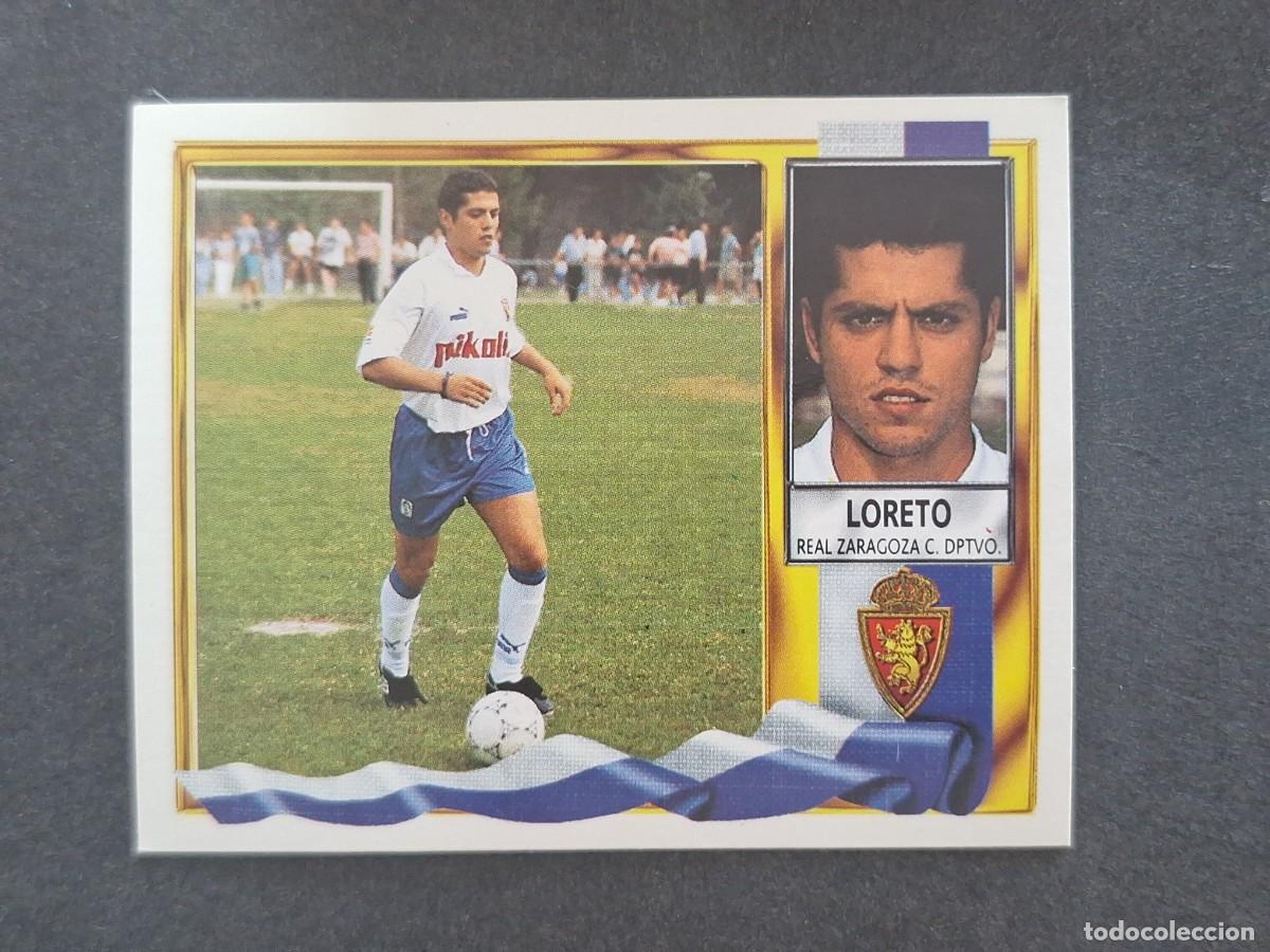 Fu&szlig;ball-Sticker: L3 LORETO REAL ZARAGOZA LIGA ESTE 1995 1996 95 96 NUNCA PEGADO SIN PEGAR