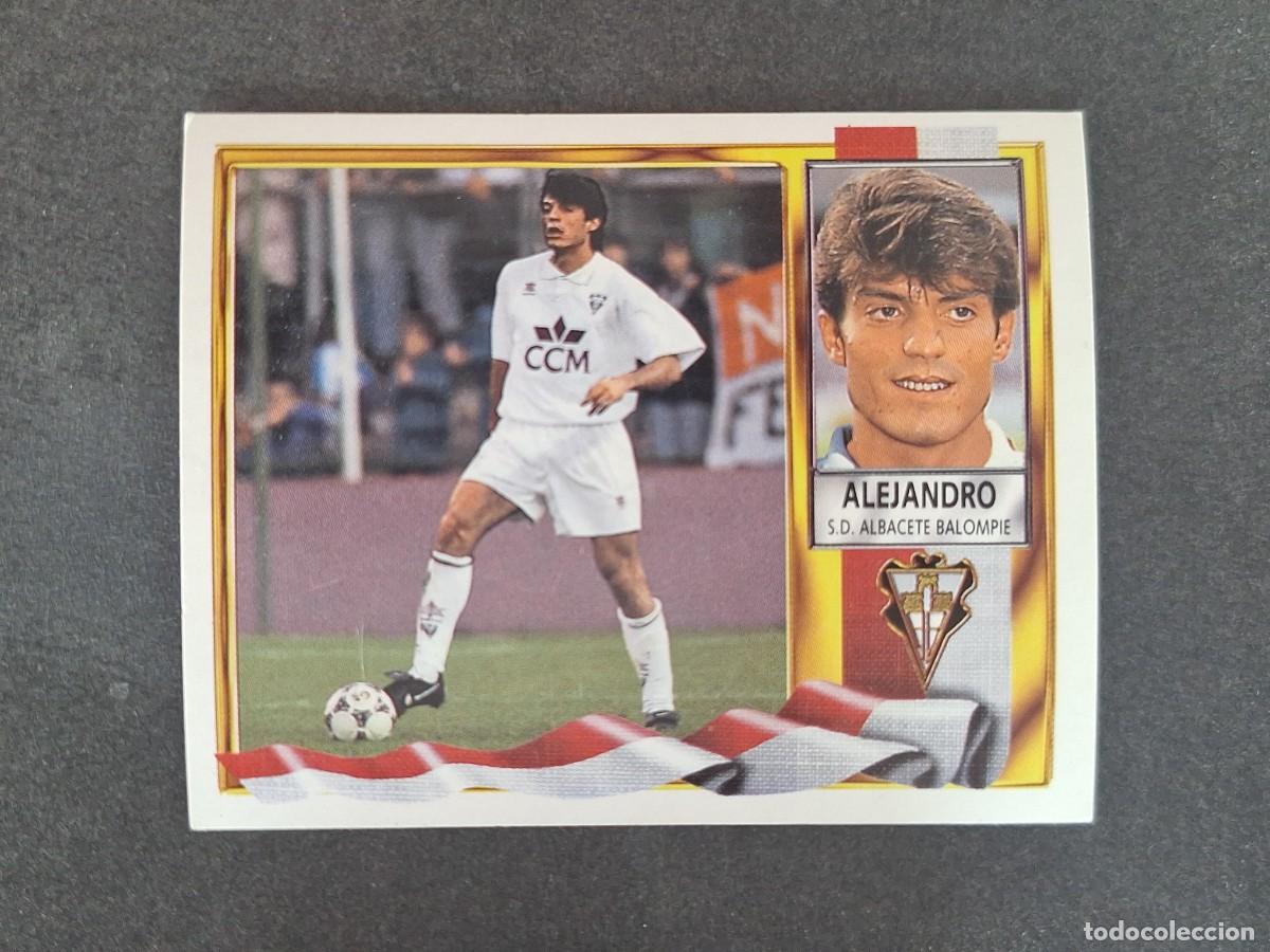 Fu&szlig;ball-Sticker: L3 ALEJANDRO ALBACETE BALOMPIE COLOCA LIGA ESTE 1995 1996 95 96 NUNCA PEGADO SIN PEGAR