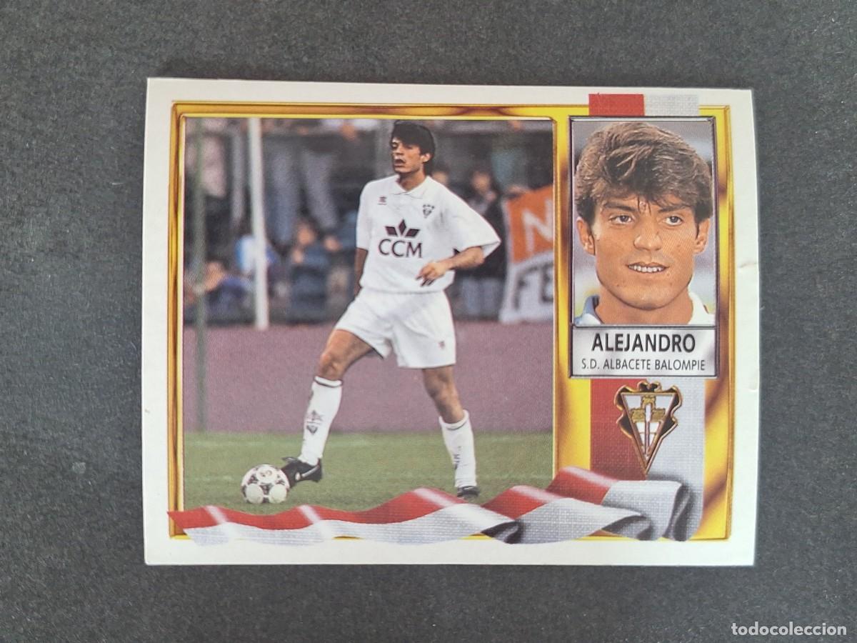 Fu&szlig;ball-Sticker: L3 ALEJANDRO ALBACETE BALOMPIE COLOCA LIGA ESTE 1995 1996 95 96 NUNCA PEGADO SIN PEGAR