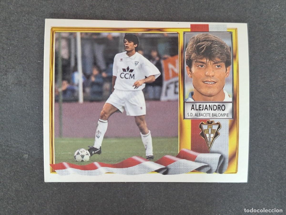 Fu&szlig;ball-Sticker: L3 ALEJANDRO ALBACETE BALOMPIE COLOCA LIGA ESTE 1995 1996 95 96 NUNCA PEGADO SIN PEGAR