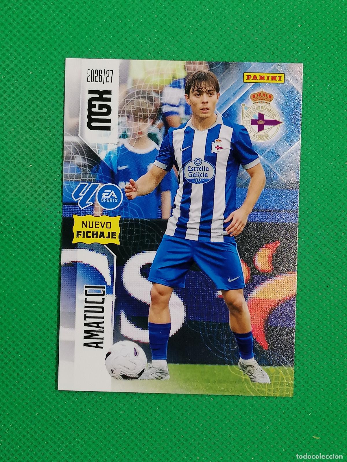 Fu&szlig;ball-Sticker: 452 AMATUCCI DEPORTIVO CORU&Ntilde;A NUEVOS FICHAJES 2&ordm; EDICION ⚽ MEGACRACKS LIGA 2026 2027 26 27 ⚽