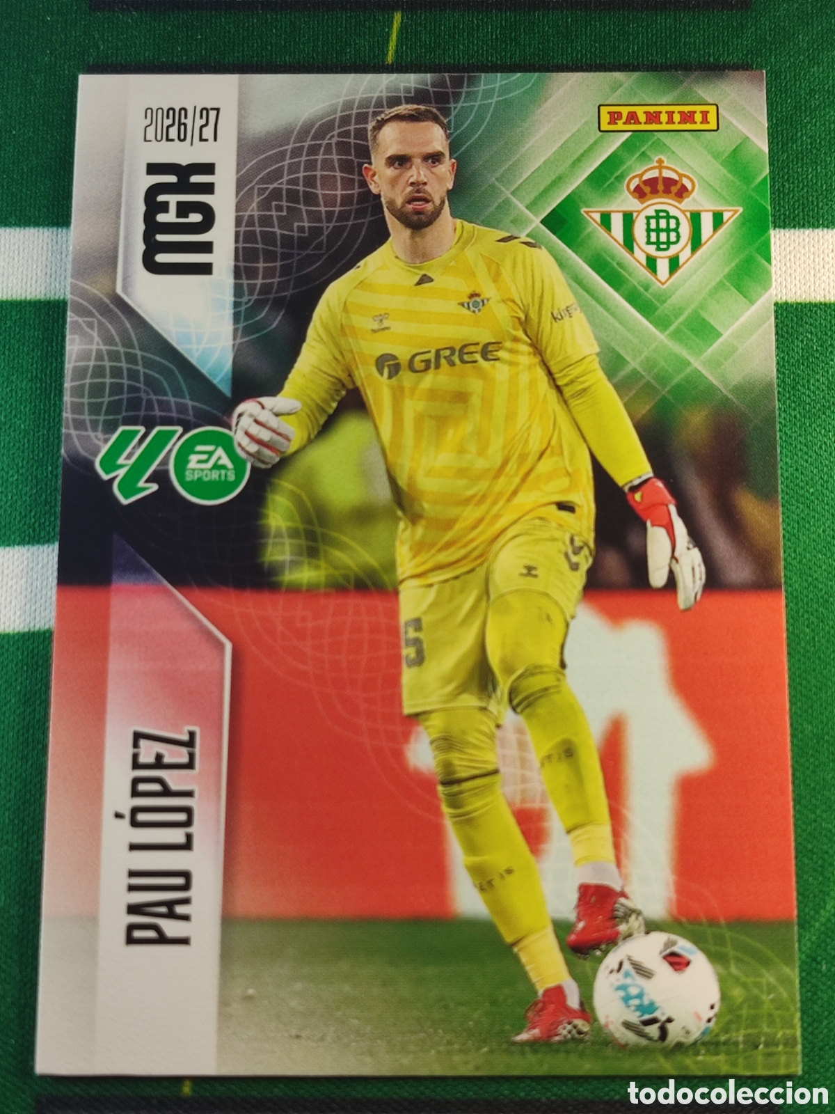 Cromos de Futebol: 93 Pau L&oacute;pez Real Betis MEGACRACKS 2026 2027 - 26 27 MGK