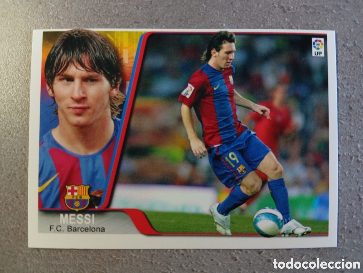 Fu&szlig;ball-Sticker: F&Uacute;TBOL CROMO N&ordm; 33 MESSI F.C. BARCELONA EDICIONES ESTADIO 2007 2008