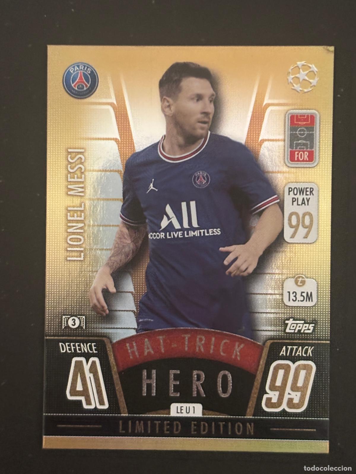 Cromos de Futebol: MESSI HAT TRICK HERO PSG MATCH ATTAX 2021 2022 21 22 BARCELONA