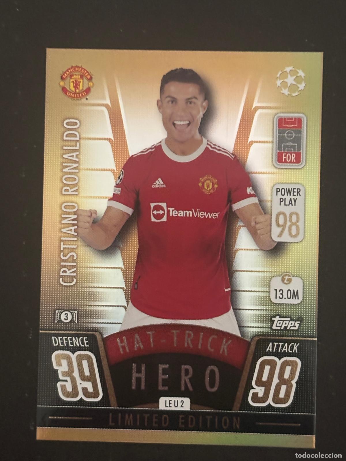 Cromos de Futebol: CRISTIANO HAT TRICK HERO MANCHESTER UNITED MATCH ATTAX 2021 2022 21 22